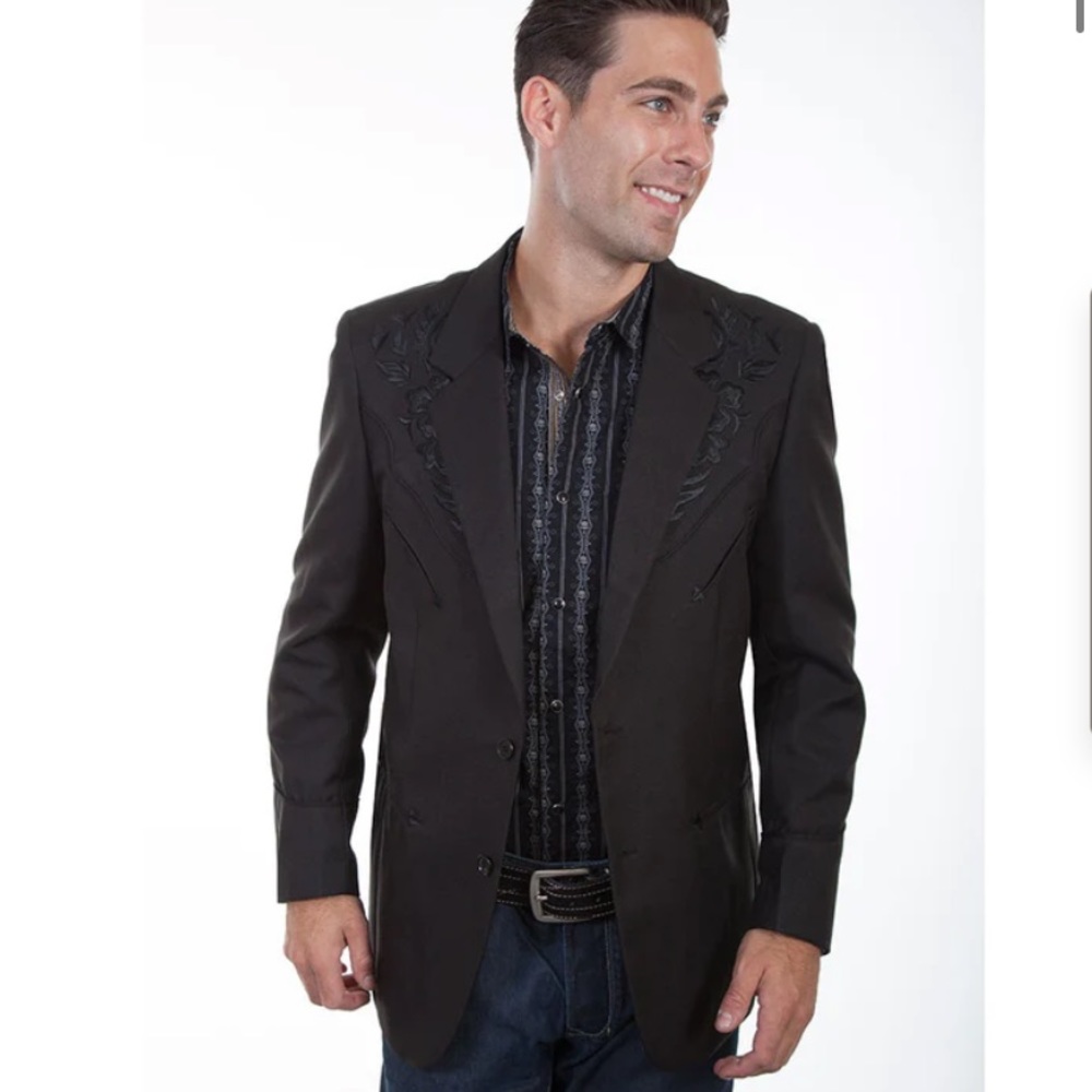 Scully Floral Embroidered Western Coat